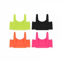 위자드 매직스탠드 실리콘 로드클립 거치대 원투 낚시 낚시대 방파제 난간거치대, 옐로우, 옐로우