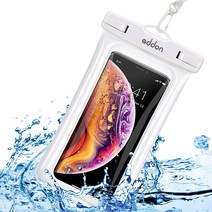 애드온 IPX8인증 4중잠금 암밴드 넥스트랩 휴대폰 TPU 방수팩 케이스 1개, 화이트 AA382