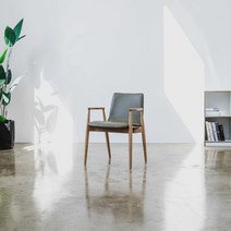 [큰바다가구점] 802 애쉬 원목 가죽 암체어, 상세 설명 참조