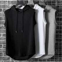 더함께 남성 쿨원단 민소매후드나시티