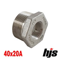 국산 스텐 304 부싱 40x20A / SUS 304 스텐레스 소켓 무독성 부속 연결