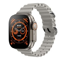Z8 울트라 MAX 스마트 워치 시리즈 8 티타늄 합금 1:1 49mm 케이스 블루투스 통화 NFC ECG IP68 방수 Smart, [01] Gold and grey strap