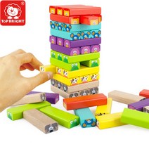 원목 컬러도미노 젠가놀이세트 보드게임 도미노놀이