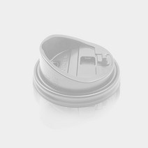 테이크아웃 종이컵뚜껑 10 13온스 롱개폐형뚜껑(백색) 100개