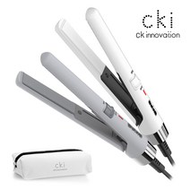 CKI-S722 미니고데기 고데기 휴대용 앞머리 매직기, CKI-S722 그레이 + 파우치