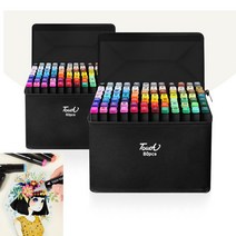터치 마카펜 60색 80색 가성비 싸인펜 디자인 미술 입문용 초보자용 마카세트