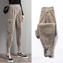 WAWAMOM(특허브랜드) 스판 골덴 배기팬츠 여성 배기 골지 바지 코듀로이 와이드 배기골덴팬츠 BOT16bj