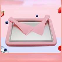 스무디기계 아이스크림기계 업소용 소프트콘 아이스크림 슬러쉬 음료 만드는 기계 슬러시 2구 ice cream maker 요구르트 냉동 팬 미니 튀긴 요구르트 기계 압연 아이스크림, 분홍색, 협력사