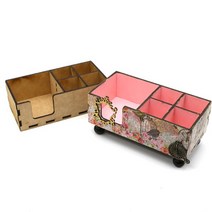 칸꽂이 정리함 비조립 반제품 25cm E-08-027