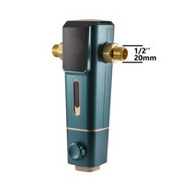 입문용 냉장고 정수기 필터집전체 필터 정수기 스핀 다운 침전물 물 중앙 프리필터 시스템 역세 스테인레, 02 Dn15 Green