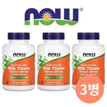 나우푸드 밀크씨슬 익스트렉 300mg 200베지캡슐 x 3병