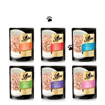 쉬바 고양이 주식 파우치 참치와 연어, 70g, 24개