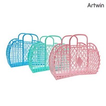 바보사랑 2500 해피타운 마름모 바구니 .베어나인, 핑크