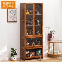 레고 유리 위스키 진열장 엔틱 원목 장식장 양주 술 인테리어, 프로모션투명4도어다색5단65길이