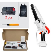 테이블 쏘 플런지쏘 테이블쏘 나무재단 6 인치 미니 전기 체인 톱 무선 가지 치기 톱 휴대용 미니 톱 전원 충전식 21v 배터리 벌목, 두 개의 배터리 세트, 우리를