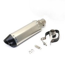범용 51mm 바이크 오토바이 배기 파이프 혼다 CBR250 CB400 FZ400 Z750 NINJA TMAX530 trk 502 TMAX PCX 125 ATV 비포장 도로용, [13] K, 13K