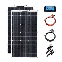 가정용태양광발전설치비용 100w 200w 300w 400w 키트 12v 24v 유연한, 협력사, 12v 24v 200w 키트