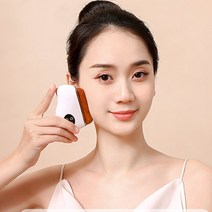 AKRUA 마사지기 부항기 전동 괄사마사지 3단 항온 전동 천연 침석 괄사 마사지기, 홍침석