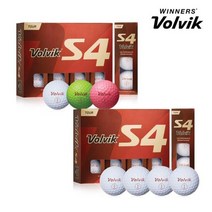 볼빅 정품 투어 S4 골프공 4피스 12알 화이트 컬러볼, 옵션선택, WWWW 화이트