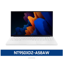 삼성 2021 갤럭시북 이온2 15, 미스틱 화이트, 코어i5, 256GB, 16GB, Linux, NT950XDZ-A58AW