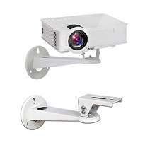 Drsn 미니 프로젝터 벽 마운트/프로젝터 행거/CCTV 보안 카메라 하우징 장착 브래킷(화이트) - CCTV/카메라/프로젝터/웹캠용 하중 5kg(11파운드) 길이 19.8cm(7, White