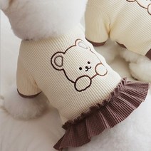 귀여운 커플 개 옷 원피스 애완동물 셔츠 와플 고양이 강아지 치마 치와와 요크셔테리어, Dress, XXL