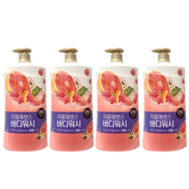 온더바디 자몽 에센스 바디워시 대용량 1800g, 4개, 1730ml