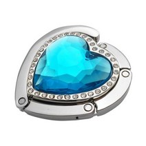 바나나걸이 주방정리 패션 가방 홀더 핸드백 옷걸이 접는 후크 휴대용 키 링 랙 테이블 하드웨어 여행 야외 스토리지, style5-light blue