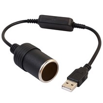 차량용 USB 시거잭 변환기 12V 아답터, 1개, 1구