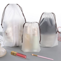 반투명 방수 여행 주머니 파우치 3종