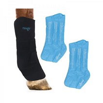 NEWGO Horse Ice Pack Reusable Leg Wrap for Injury Cooling Knee Full Coverage Boot Cold 1 with 2 Gel