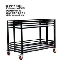 이동식 행사 매대 매장 백화점 마트 노점 진열대 가판대 선반 트롤리, 블랙 스몰, 카키아웃도어스몰블랙, 1개