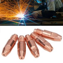 36KD MIG 용접 토치 팁 소모품 M8 * 30mm 0.8/1.0/1.2/1.4mm 홀더 건 노즐 MIG/MAG Co2/가스 납땜 액세서리, 1.6 mm_5 Pcs, 5Pcs