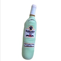 강아지 장난감 인형 개 장난감 애완 동물 끽끽 소리가 나는 샴페인 데킬라 병 모양 물린 저항 깨끗한 치아 씹기 용품 576dEA8b2, 04 25x9.5cm, one size