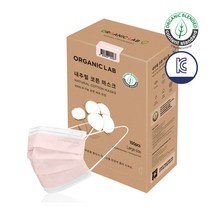 오가닉랩 내추럴 코튼 마스크 대형, 100개입, 1개, 피치