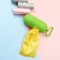 애견 애견봉투세트 품백 배변봉투 배변처리봉투 휴대용 반려견 더그린 리필 캡슐케이스 강아지, 랜덤_안함_포장안함