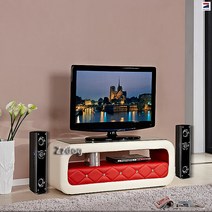 강화유리포함 TV거실장 TV대 TV장 티비대770, 레드