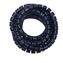 Othmro 나선형 케이블 랩 나선형 와이어 랩 코드 2개(직경 16MM-길이 1M 블랙), Black_30mm 2m