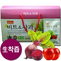 제천 월악산 생착즙 비트사과즙 100ml, 30포