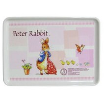 피터래빗 멜라민 쟁반 핑크(대)트레이 과일 접시 서빙 RHF_C_2E1D04 앤틱 받침대 과일쟁반 대접 tray 피터래빗 멜라민 쟁반, 기본제품구매, 블루