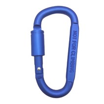 카라반 캠핑카 수납 선반 정리 부속 부품 액세서리 D 타입 후크 카라비너 알루미늄 너트 스프링 백팩 키 하이킹 캠프 야외 등반 장비, 18.blue - 4 Pcs