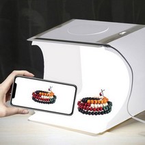 LED 조명 포토박스 셀프 미니 스튜디오 간이 포터블 소품 제품 촬영 40Cm, 포토박스B40Cm