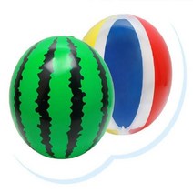 색동수박비치볼 혼합 10개, 수박