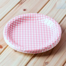 socean 국산 예쁜 일회용 다과 그릇 칼라 접시 핑크 23cm 10p 파스텔 그릇 종이 컬러 찬기 홈파티 접시 배달 위생 용기