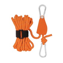 여행 옥외 하이킹을 위한 다기능 천막 밧줄 천막 고정 버클 Paracord, 주황색, 나일론