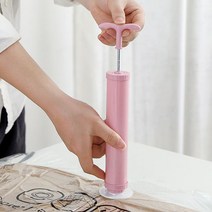 PKFARM 흡입 진공압축기 펌프 다용도 옷 이불 휴대 여행용, 핑크, 1개, 1개
