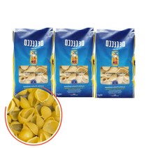 꼰낄리에 리가테 면 500gx3 조개 소라 모양 숏 파스타 스파게티 노란색 듀럼밀 퍼지지않는 짧은 쫄깃한