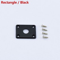 Made in korea Epi-phone 일렉트릭 기타 용 정품 출력 잭 및 플라스틱 플레이트, [04] Rectangle Black