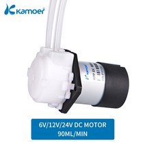 1마력모터 수중펌프 양수기Kamoer-미니 KPP 워터 펌프 6V/12V/24V DC 모터 연동 도징 실리콘 튜브 포함, 02 6V L type_02 S02