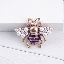 패션 빈티지 브로치 진주 꿀벌 곤충 여성 파티 보석 Corsage